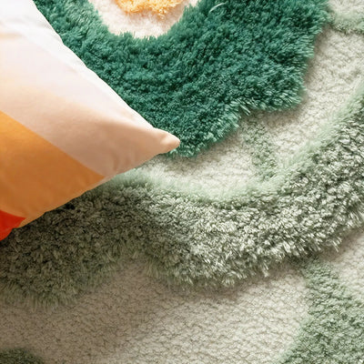 BLOSSOM HAVEN | Floral-Inspired Flocked Rug