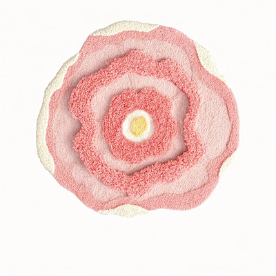 BLOSSOM HAVEN | Floral-Inspired Flocked Rug