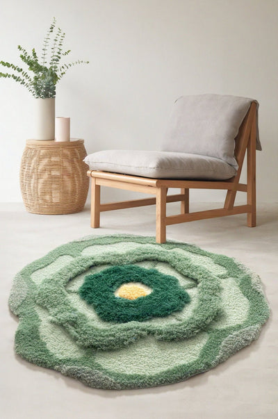 BLOSSOM HAVEN | Floral-Inspired Flocked Rug