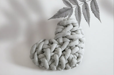 HEART-KNOT | Chunky Braided Love Cushion