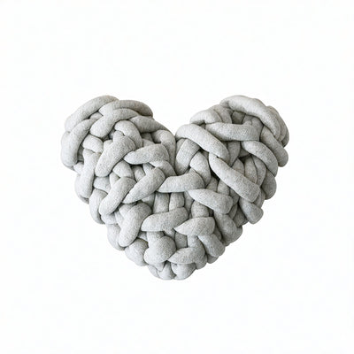 HEART-KNOT | Chunky Braided Love Cushion