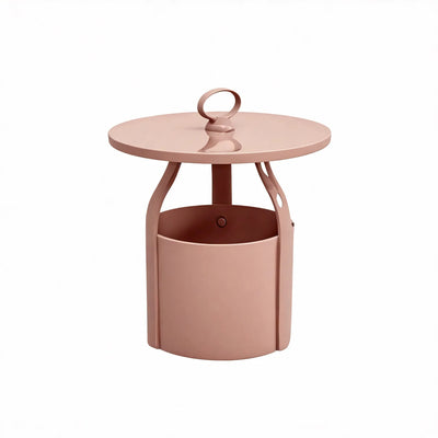 BUCKETED-BLISS | Modern Side Table with Storage Flair