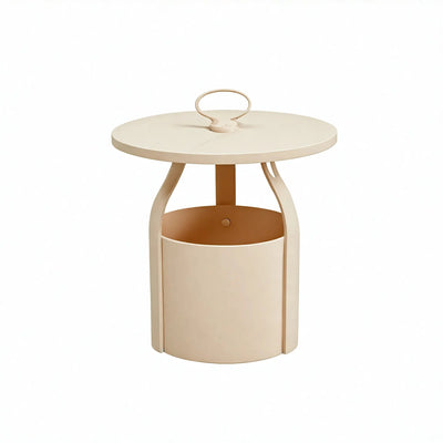 BUCKETED-BLISS | Modern Side Table with Storage Flair