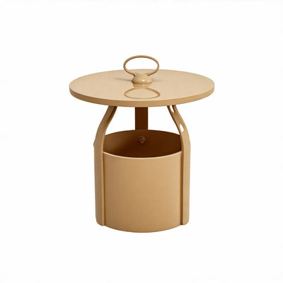 BUCKETED-BLISS | Modern Side Table with Storage Flair