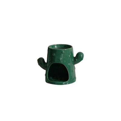 Ceramic Aromatherapy Furnace | Handcrafted Cactus Decor