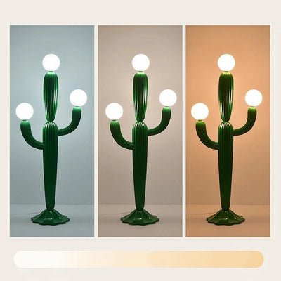 Cactus Floor Lamp - Modern Sculptural Resin Light
