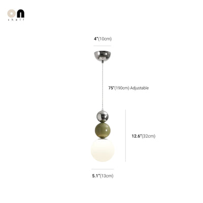 Macaron Ball Pendant – Contemporary Ceiling Light Fixture