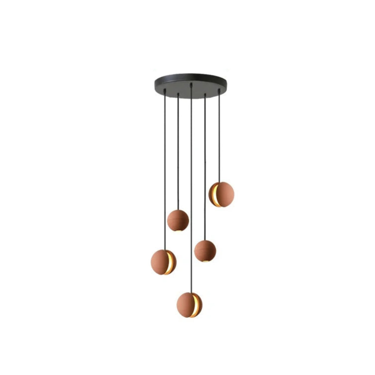 Cement Ceiling Light - Moon & Planet Ball Pendant