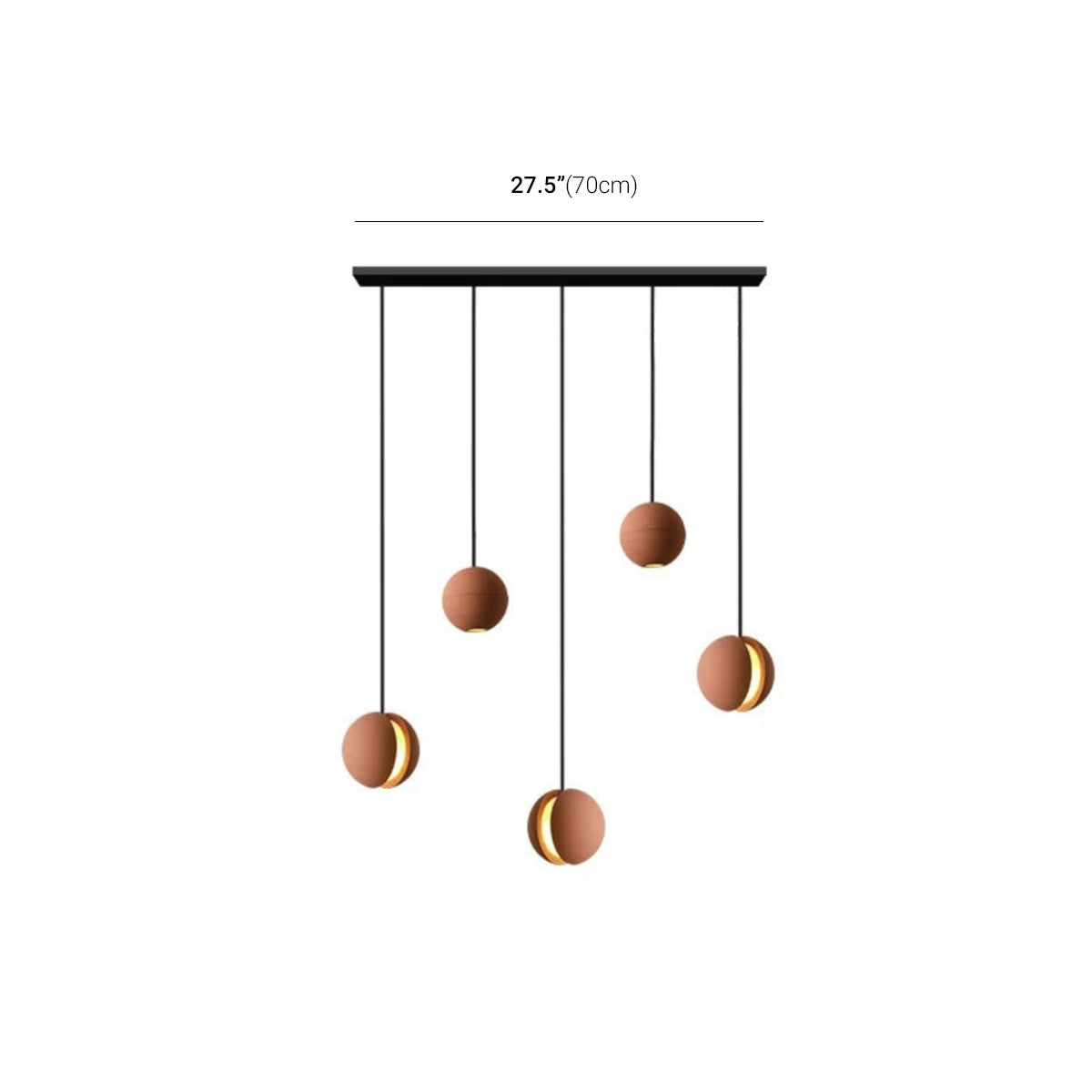 Cement Ceiling Light - Moon & Planet Ball Pendant