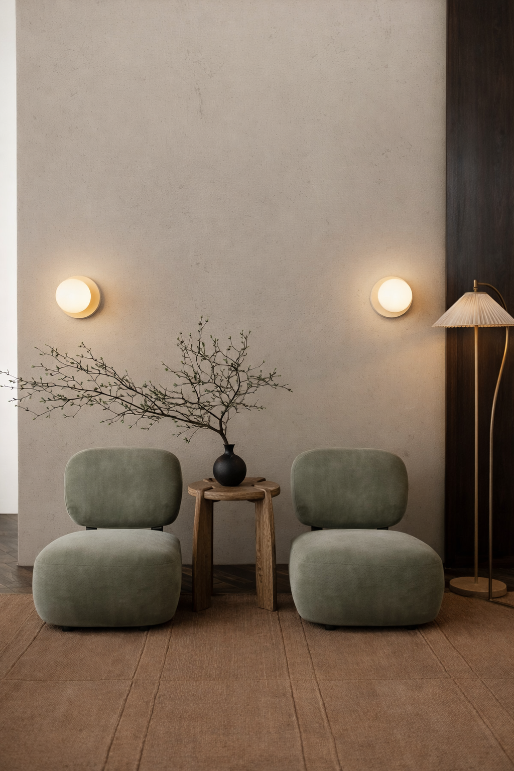 Round Macaron Wall Lamp - Energy Efficient Hallway Light