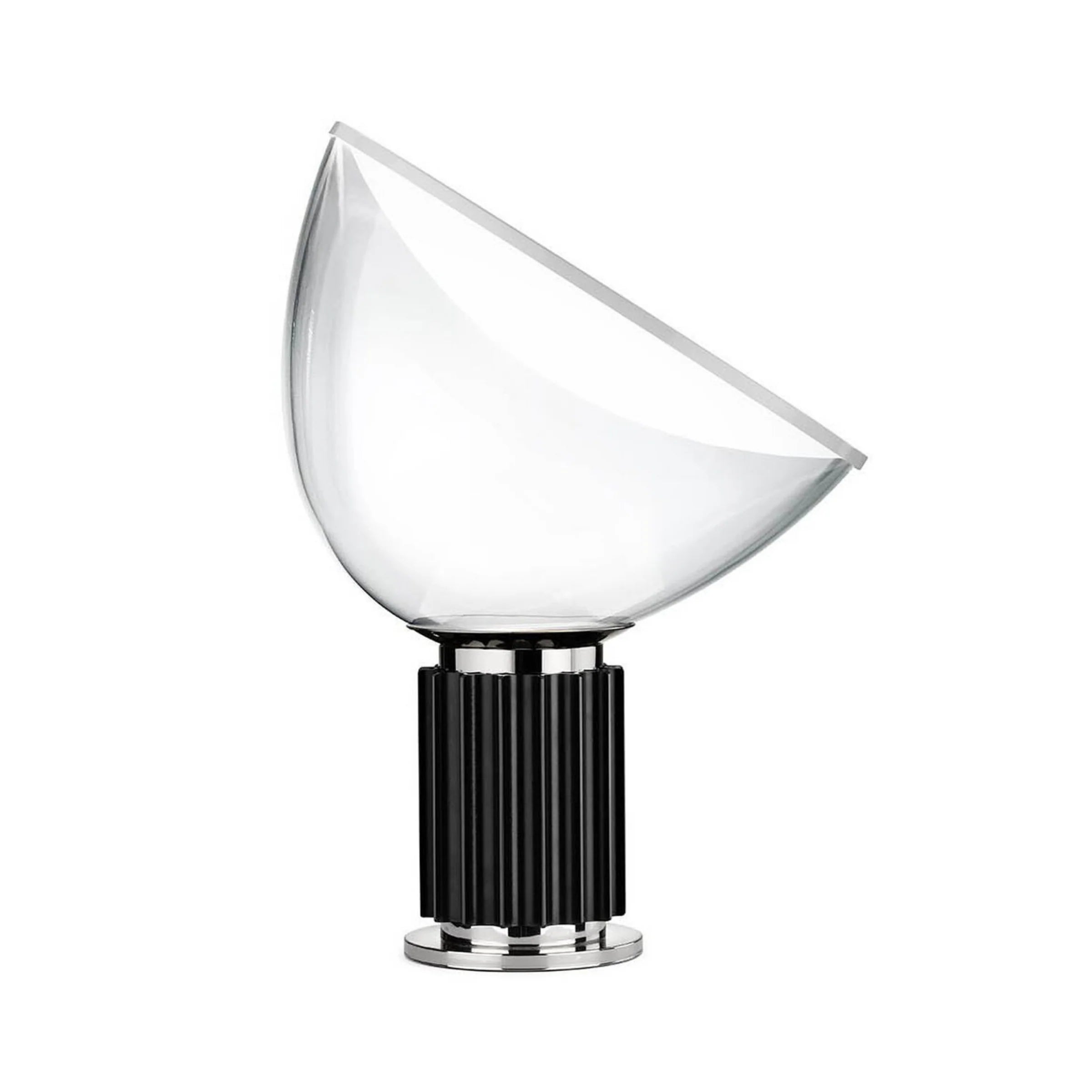 Transparent Bowl Lamp – Italian Style Chrome Table Light