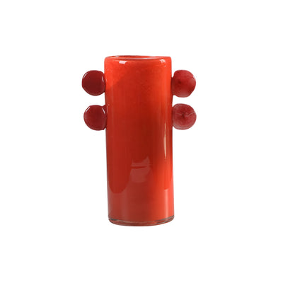 ARTISANAL GLASS | Handcrafted Vase with Sculptural Accents