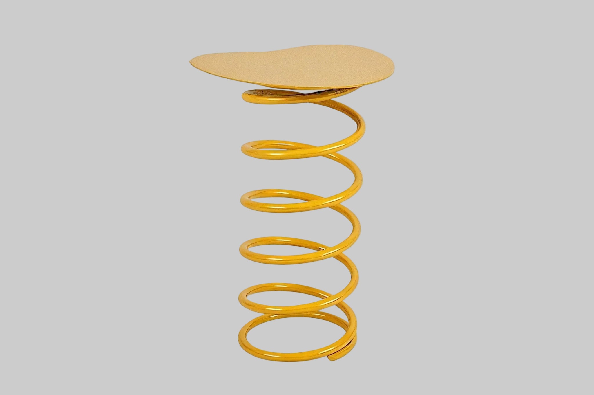 COIL PERCH | Vibrant Spiral Stool-Table Combo