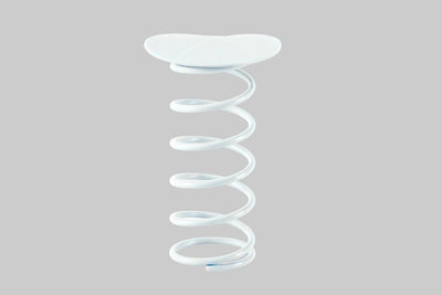 COIL PERCH | Vibrant Spiral Stool-Table Combo