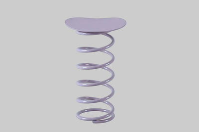 COIL PERCH | Vibrant Spiral Stool-Table Combo