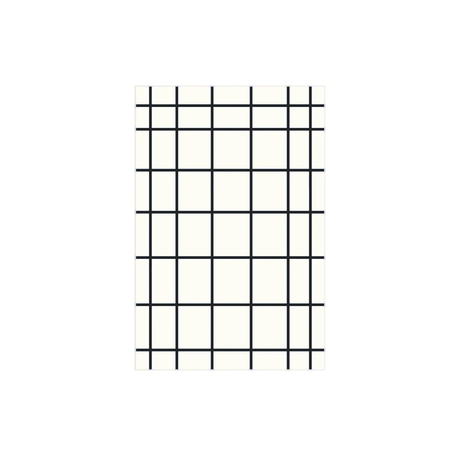 Plaid Area Rug - Colorful Irregular Pattern Carpet
