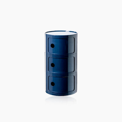 Barrel Storage Side Table - Colorful Chest Drawers Compact Storage