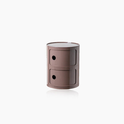 Barrel Storage Side Table - Colorful Chest Drawers Compact Storage