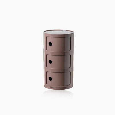 Barrel Storage Side Table - Colorful Chest Drawers Compact Storage