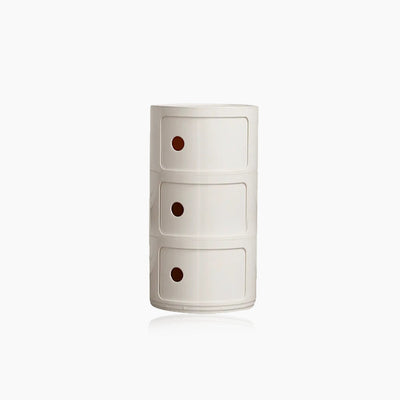 Barrel Storage Side Table - Colorful Chest Drawers Compact Storage
