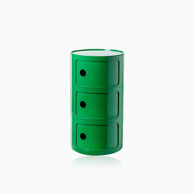 Barrel Storage Side Table - Colorful Chest Drawers Compact Storage