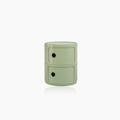 Barrel Storage Side Table - Colorful Chest Drawers Compact Storage