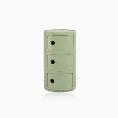 Barrel Storage Side Table - Colorful Chest Drawers Compact Storage