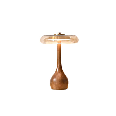 Copper Wood Desk Lamp – Modern LED Table Light
