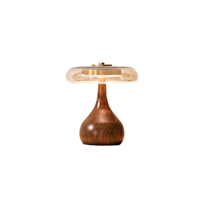 Copper Wood Desk Lamp – Modern LED Table Light