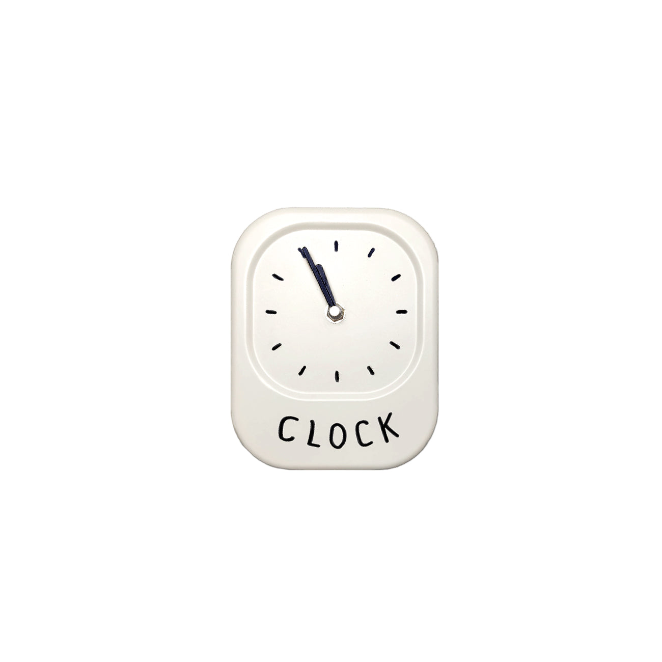 Minimalist Clock – Simple Cream White Contemporary Style