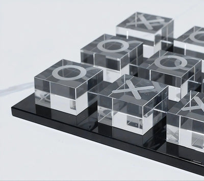 CRYSTAL-PLAY | Luxurious K9 Crystal Tic-Tac-Toe Set