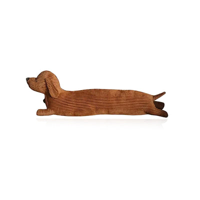 Dachshund Lounge Pillow - Corduroy Dog Body Pillow 47.2" Eco-Friendly Couch Cushion