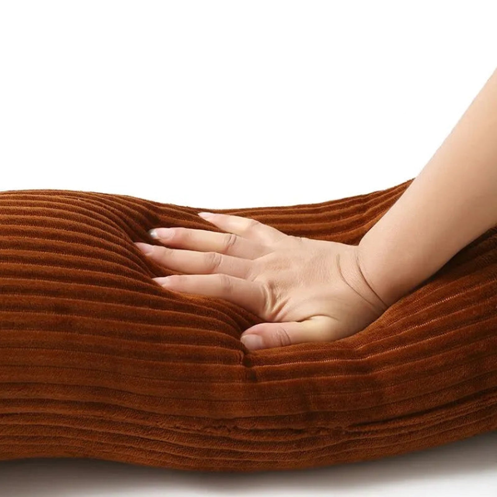 Dachshund Lounge Pillow - Corduroy Dog Body Pillow 47.2" Eco-Friendly Couch Cushion