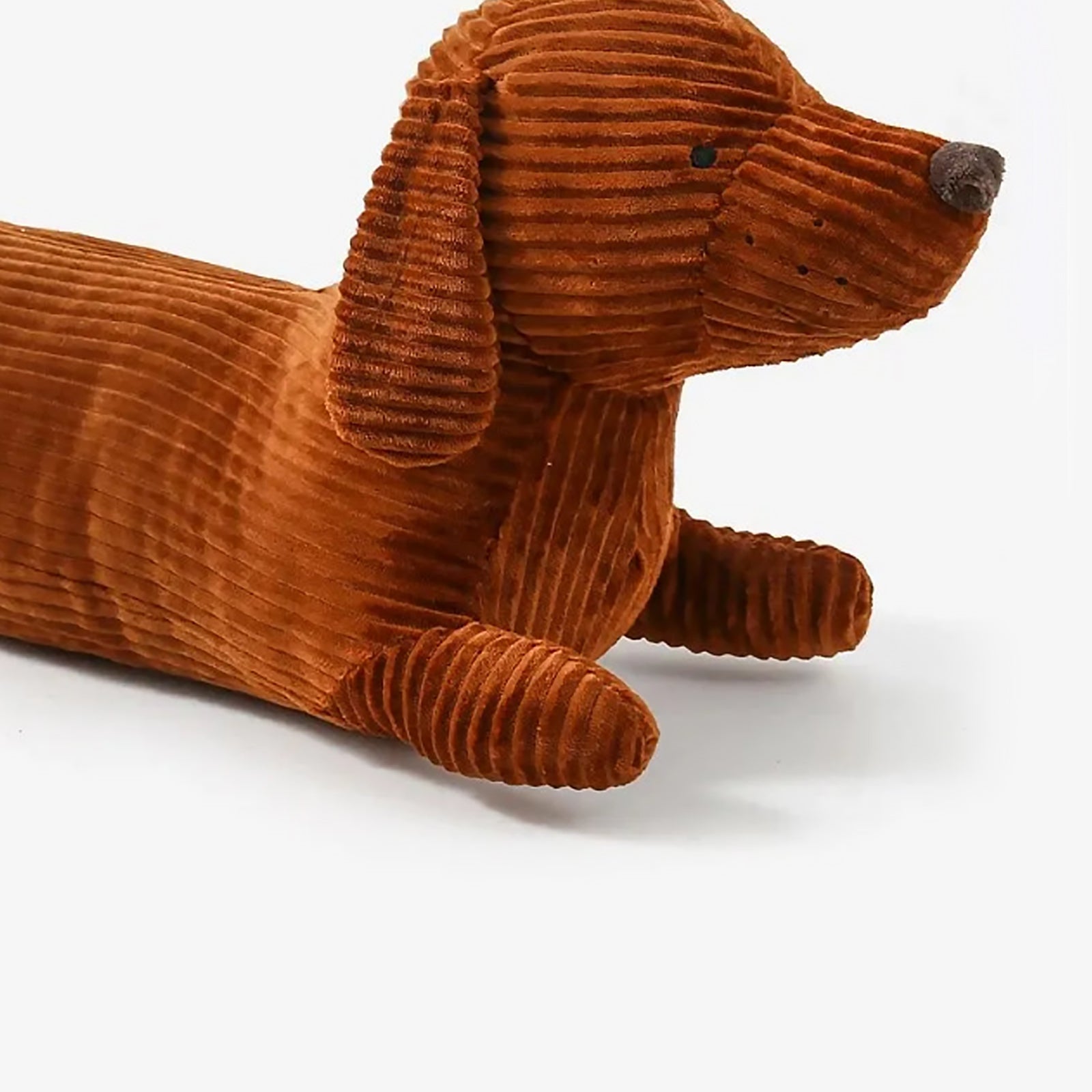 Dachshund Lounge Pillow - Corduroy Dog Body Pillow 47.2" Eco-Friendly Couch Cushion