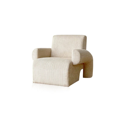 Corduroy Lounge Couch - Solid Wood Danish Sofa