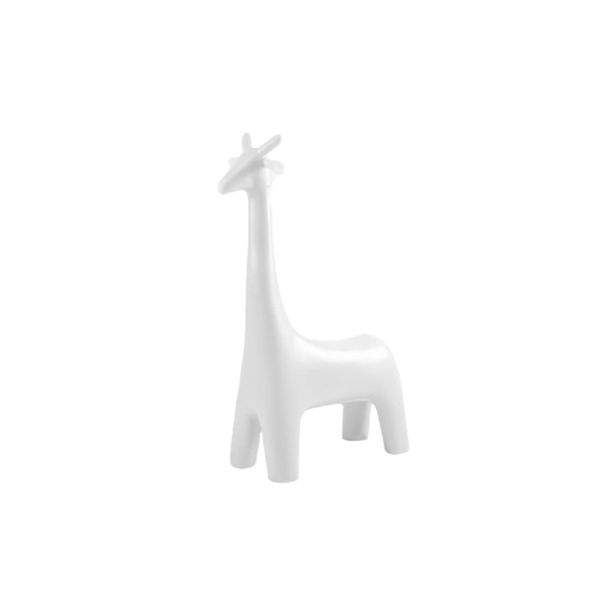 Giraffe Stool Ottoman - Retro Style Fabric Seat