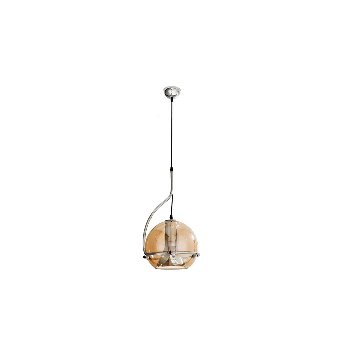Glass Ball Pendant Lamp - Rotatable Scandinavian Light