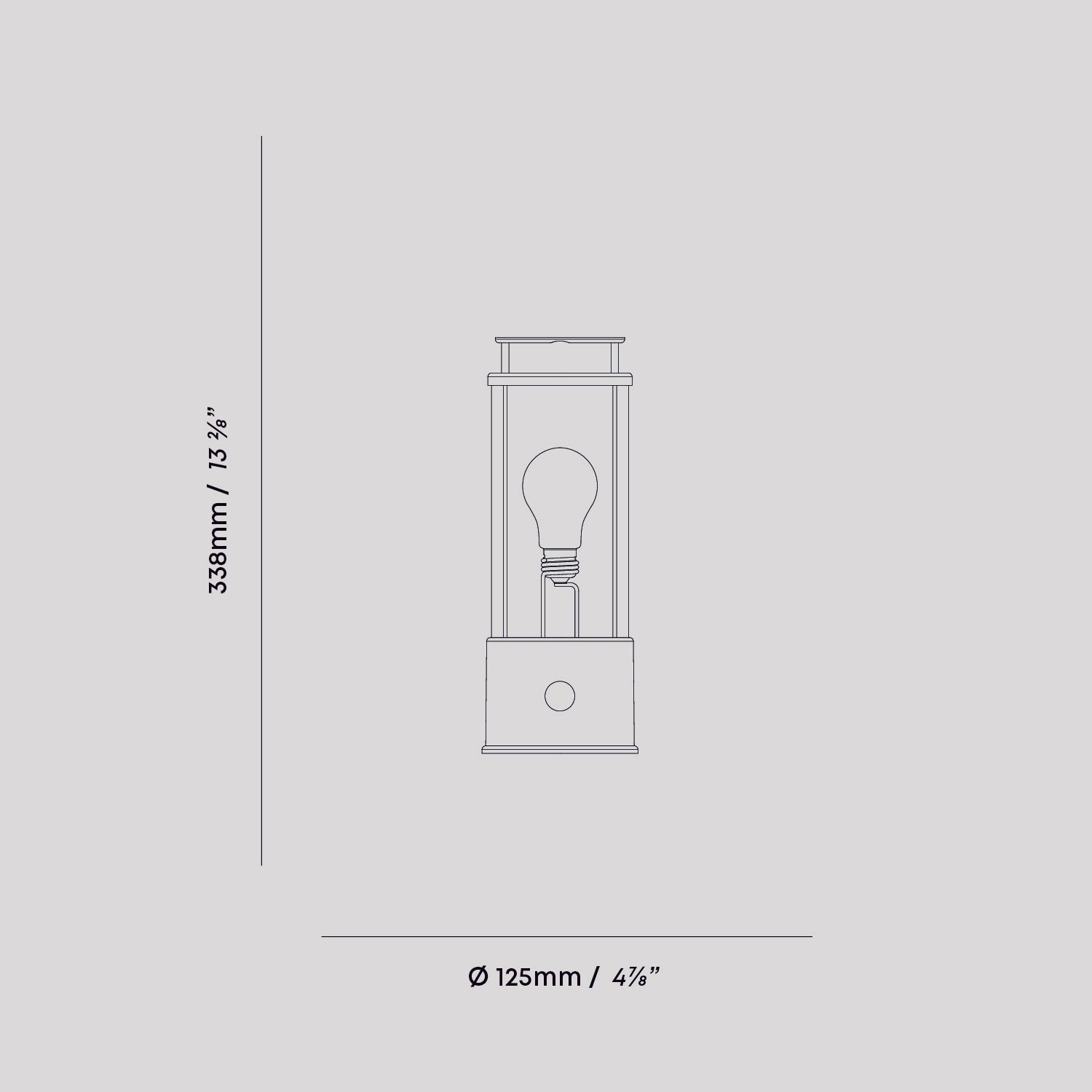 Portable Table Lamp - Cordless Rechargeable Warm Dimmable Light