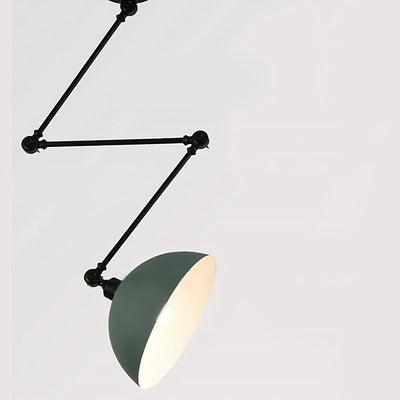 Dome Pendant Light | Retro Metal Ceiling Lamp 9.5" x 9.5"