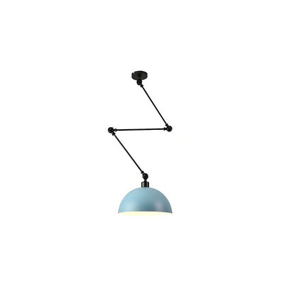 Dome Pendant Light | Retro Metal Ceiling Lamp 9.5" x 9.5"