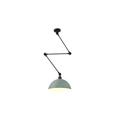 Dome Pendant Light | Retro Metal Ceiling Lamp 9.5" x 9.5"