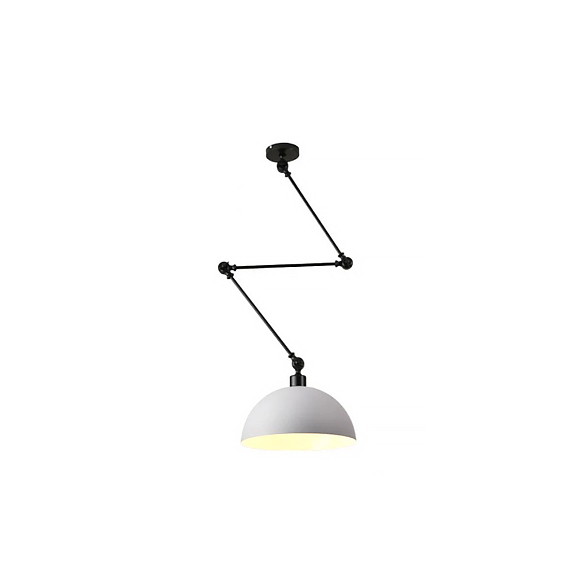 Dome Pendant Light | Retro Metal Ceiling Lamp 9.5" x 9.5"