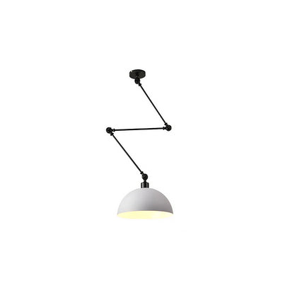 Dome Pendant Light | Retro Metal Ceiling Lamp 9.5" x 9.5"