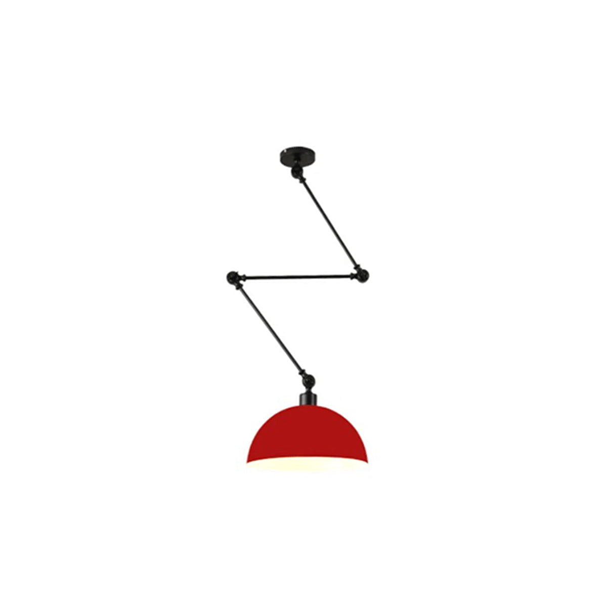 Dome Pendant Light | Retro Metal Ceiling Lamp 9.5" x 9.5"