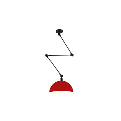 Dome Pendant Light | Retro Metal Ceiling Lamp 9.5" x 9.5"