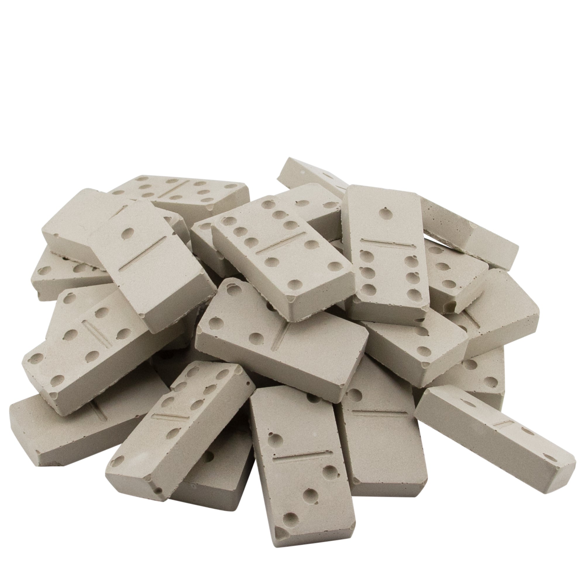 Concrete Domino Set - Hand Poured Artisan Game Pieces