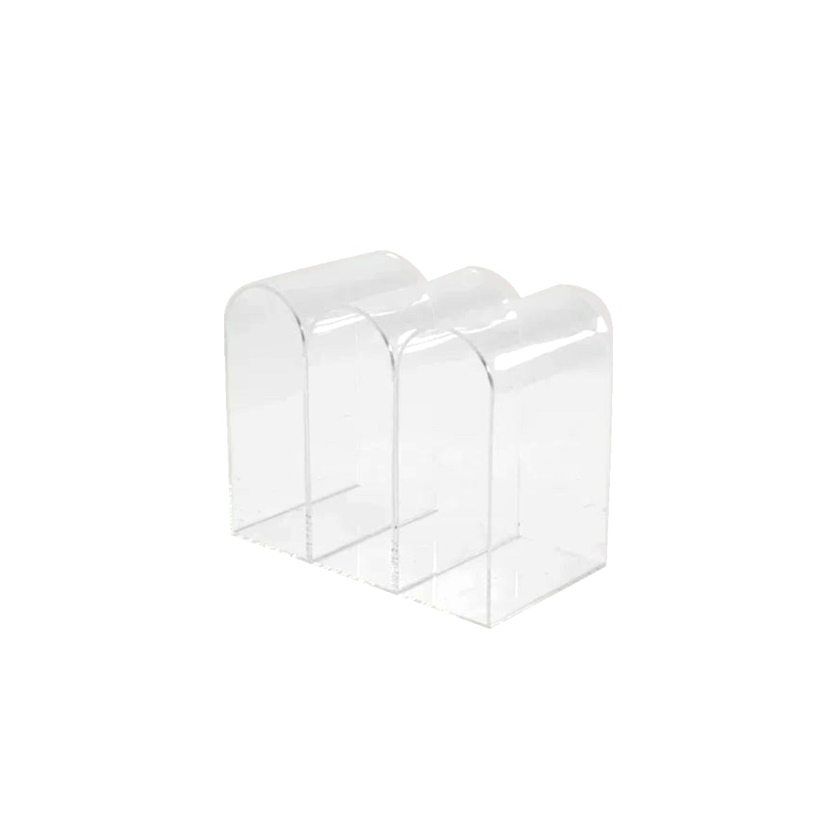 Acrylic Multipurpose Table - Embossed Design Clear Acrylic Side Table