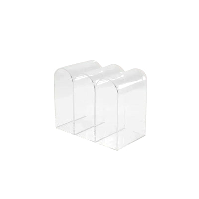 Acrylic Multipurpose Table - Embossed Design Clear Acrylic Side Table