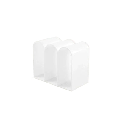 Acrylic Multipurpose Table - Embossed Design Clear Acrylic Side Table