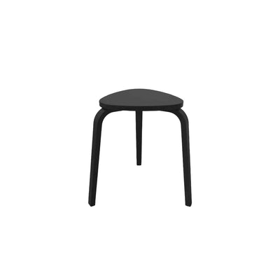 Wooden Triangle Stool - Geometric Natural Wood Furniture